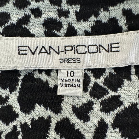 Evan-Picone Sheath Dress Size 10 Animal Print Stretch Career Office Cocktail - Picture 7 of 9